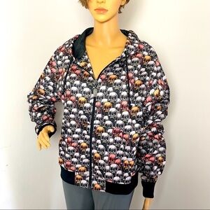 FIFTY 24SF Gallery Skull Design Zip-Up Hoodie – Size Large